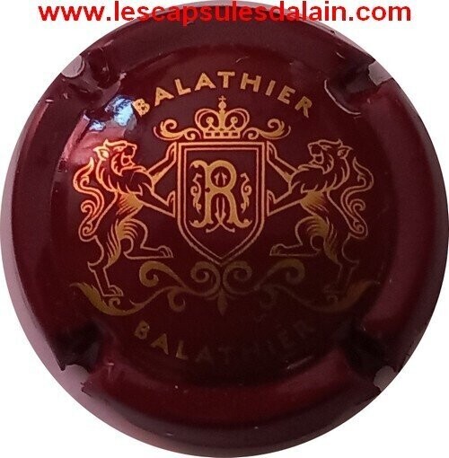 BELLE CAPSULE CHAMPAGNE BALATHIER BORDEAUX ET OR REF N°1 NEWS
