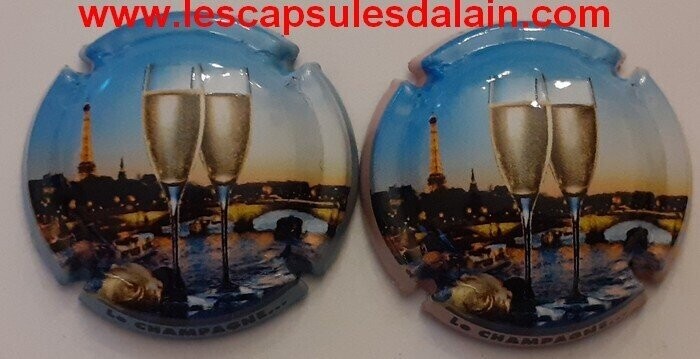 2 BELLES CAPSULES CHAMPAGNE GENERIQUE LA FETES REF N°1203 et 1203a NEWS