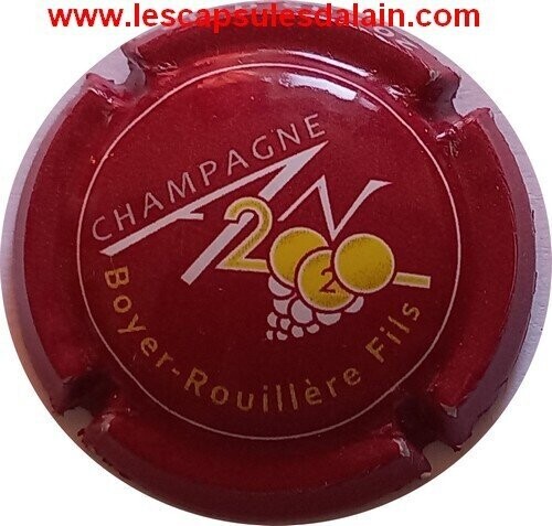 BELLE CAPSULE CHAMPAGNE BOYER ROULLIERE FILS AN 2020 REF N°1112b NEWS