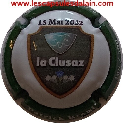 BELLE CAPSULE CHAMPAGNE PATRICK BREUL LA CLUSAZ 2022 NUM 500EX REF N°8b NEWS