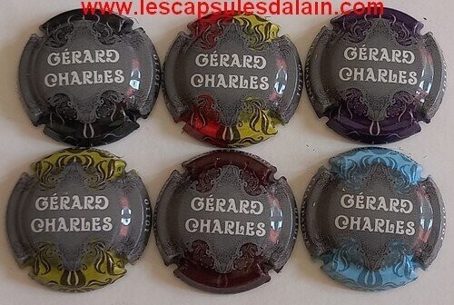 6 BELLES CAPSULES CHAMPAGNE GERARD CHARLES BLASON 2022 REF N° 27 a 27e NEWS