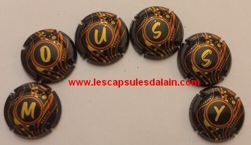 6 BELLES CAPSULES CHAMPAGNE CRETE PERTHOIS PUZZLE MOUSSY REF N°20 a 20e NEWS