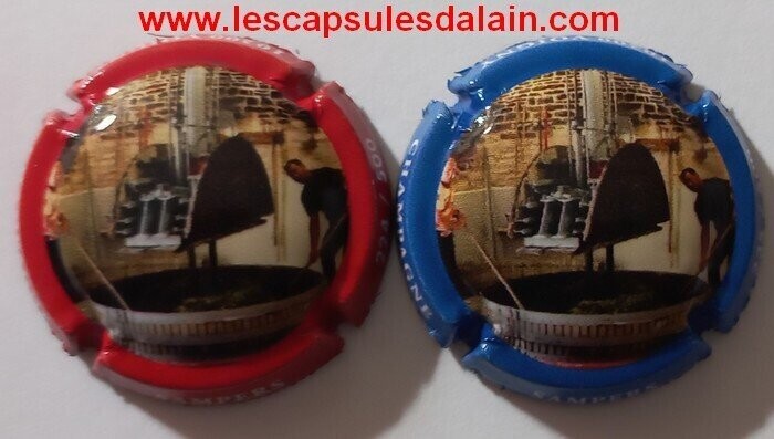2 BELLES CAPSULES CHAMPAGNE SAMPERS NUMEROTE 500EX 2022 REF N°26 et 26a NEWS