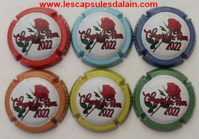6 BELLES CAPSULES CHAMPAGNE CHIGNY LES ROSES 2022 REF N° 21 a 21e NEWS