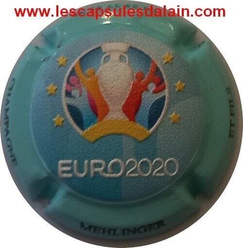 BELLE CAPSULE CHAMPAGNE MEHLINGER ET FILS  EURO2020 600EX RELIEF REF N°10a NEWS
