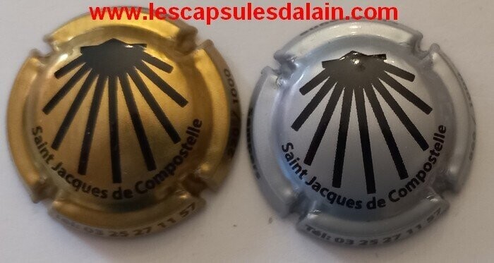 2 BELLES CAPSULES CHAMPAGNE SAMPERS  COMPOSTELLE 1000EX REF N°22/22a NEWS