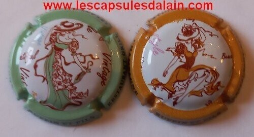 2 BELLES CAPSULES CHAMPAGNE RUFFIN & FILS MODE REF N°61i et 61j  NEWS