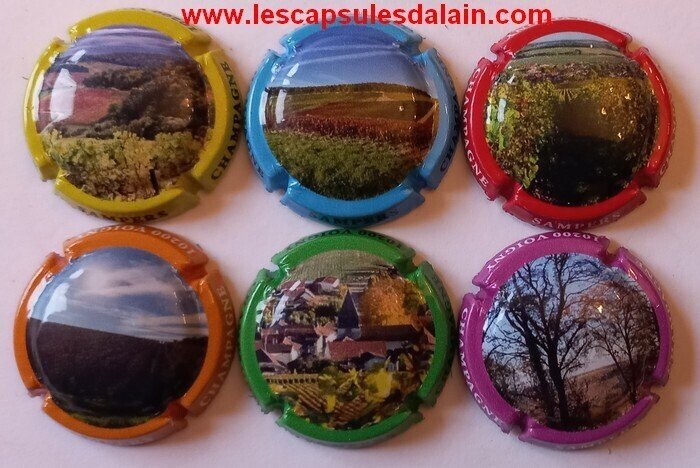 6 BELLES CAPSULES CHAMPAGNE SAMPERS PAYSAGE ET VIGNE NEWS