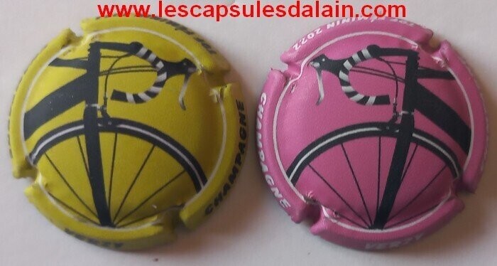 2 BELLES CAPSULES CHAMPAGNE VERZY TOUR DE FRANCE FEMINIM 2022 REF N°7 et 7a NEWS