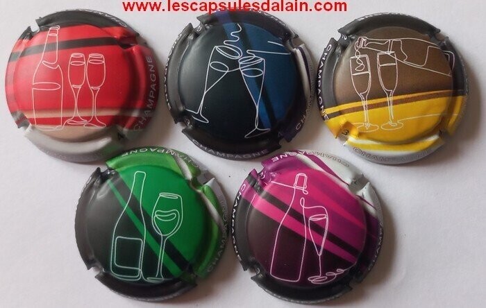 5 BELLES CAPSULES CHAMPAGNE GENERIQUE COLLECTION CHEERS 2022 NEWS