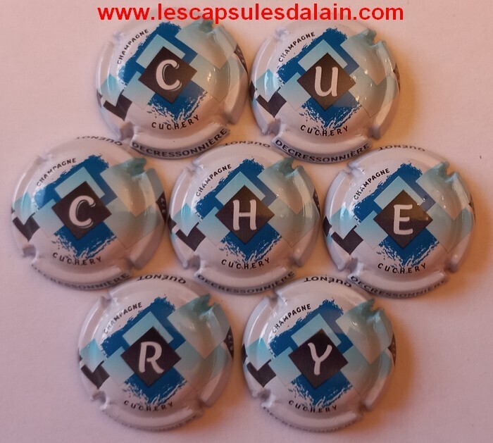 7 BELLES CAPSULES CHAMPAGNE DECRESSONNIERE CUCHERY REF N°9 a 9f NEWS