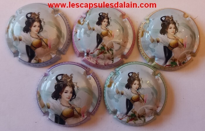 5 BELLES CAPSULES CHAMPAGNE LEMAIRE R.C CHINOISE REF N°31 a 31d  NEWS