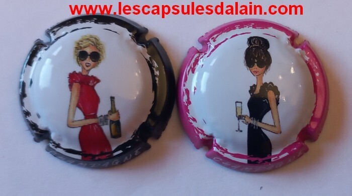 2 BELLES CAPSULES CHAMPAGNE GENERIQUE HAUTE COUTURE REF N°1284 et 1284a NEWS