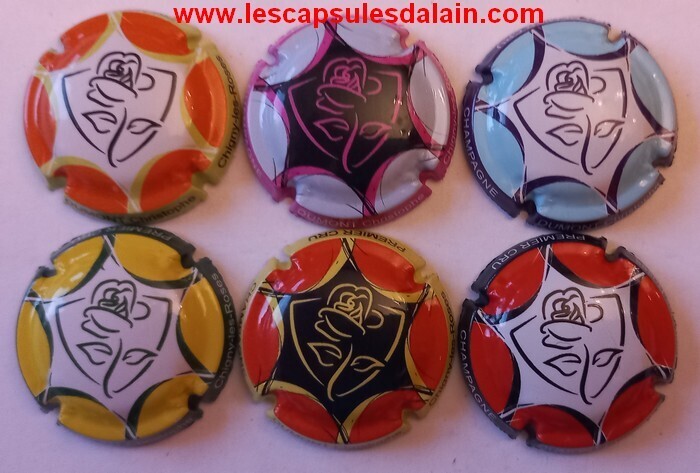 6 BELLES CAPSULES CHAMPAGNE DUMONT CHRISTOPHE CHIGNY LES ROSES REF N°2 a 2e NEWS