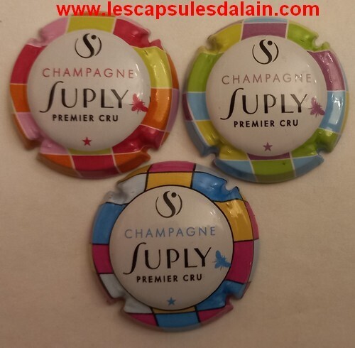 3 BELLES CAPSULES CHAMPAGNE SUPLY OLIVIER REF N°6d a 6f NEWS