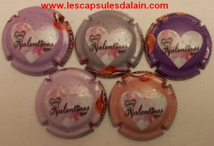 5 BELLES CAPSULES CHAMPAGNE PETIT GHISLAIN SAINT VALENTIN 2023 REF N°9 a 9d NEWS
