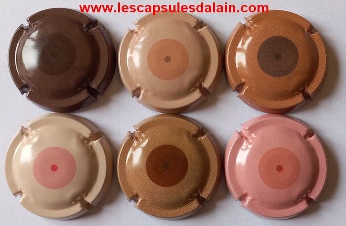 6 BELLES CAPSULES CHAMPAGNE GENERIQUE CANCER DU SEIN REF N°1274 a 1274e NEWS