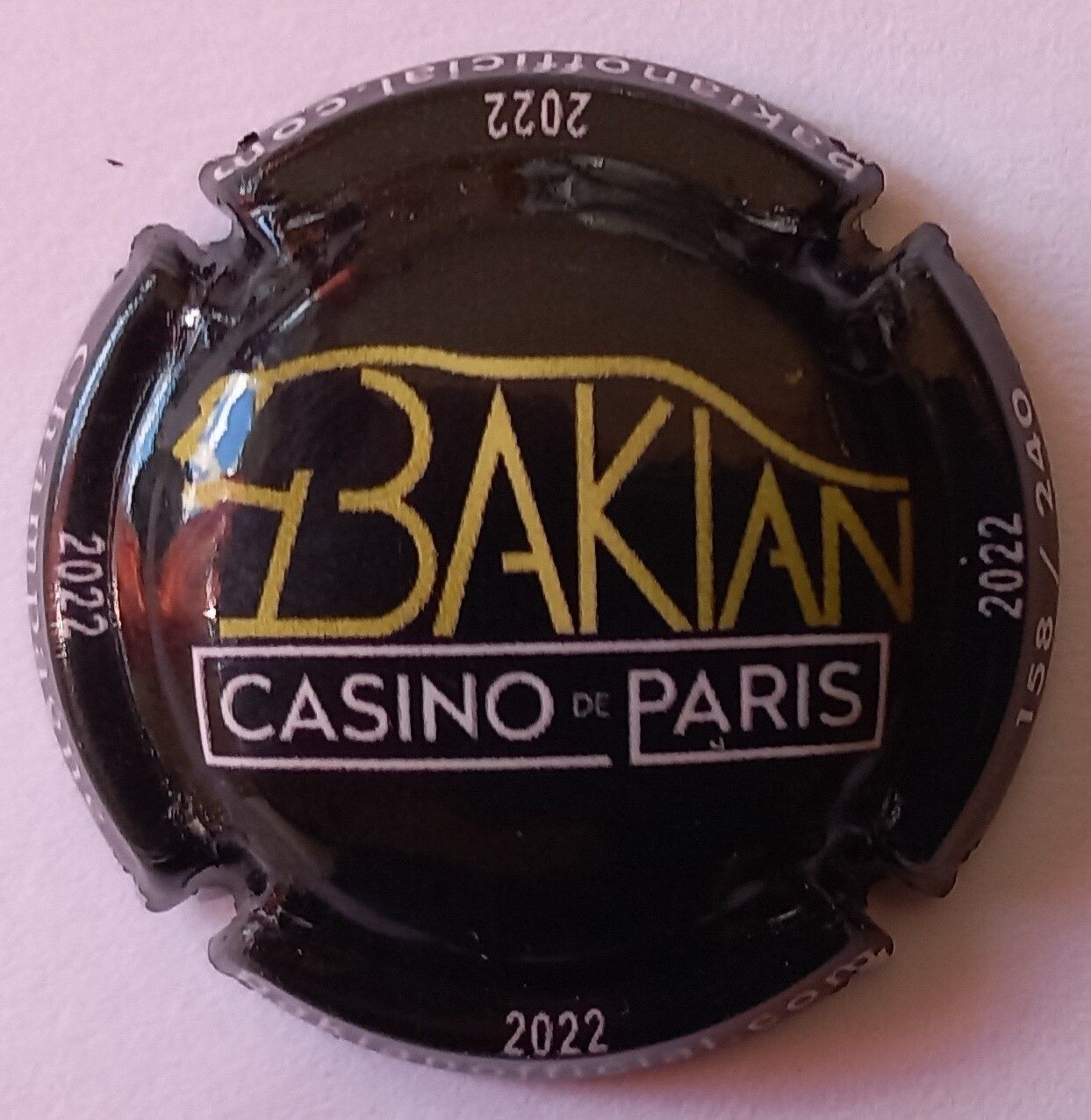 BELLE CAPSULE CHAMPAGNE COMTESSE LA FEE BAKIAN CASINO DE PARIS 240EX 2022