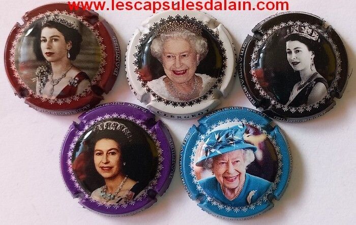 5 BELLES CAPSULES CHAMPAGNE CLERGEOT DANIEL REINE REF N°59e a 59i NEWS