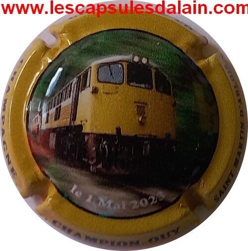 BELLE CAPSULE CHAMPAGNE CHAMPION OUY TRAIN LOCOMOTIVE 2023 NEWS