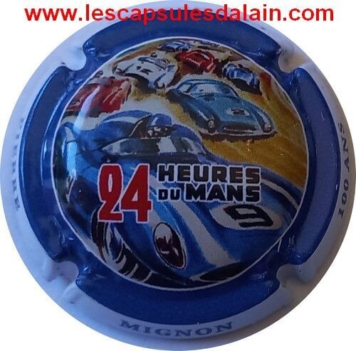 BELLE CAPSULE CHAMPAGNE PIERRE MIGNON 100 ANS 24H DU MANS REF N°A14 NEWS