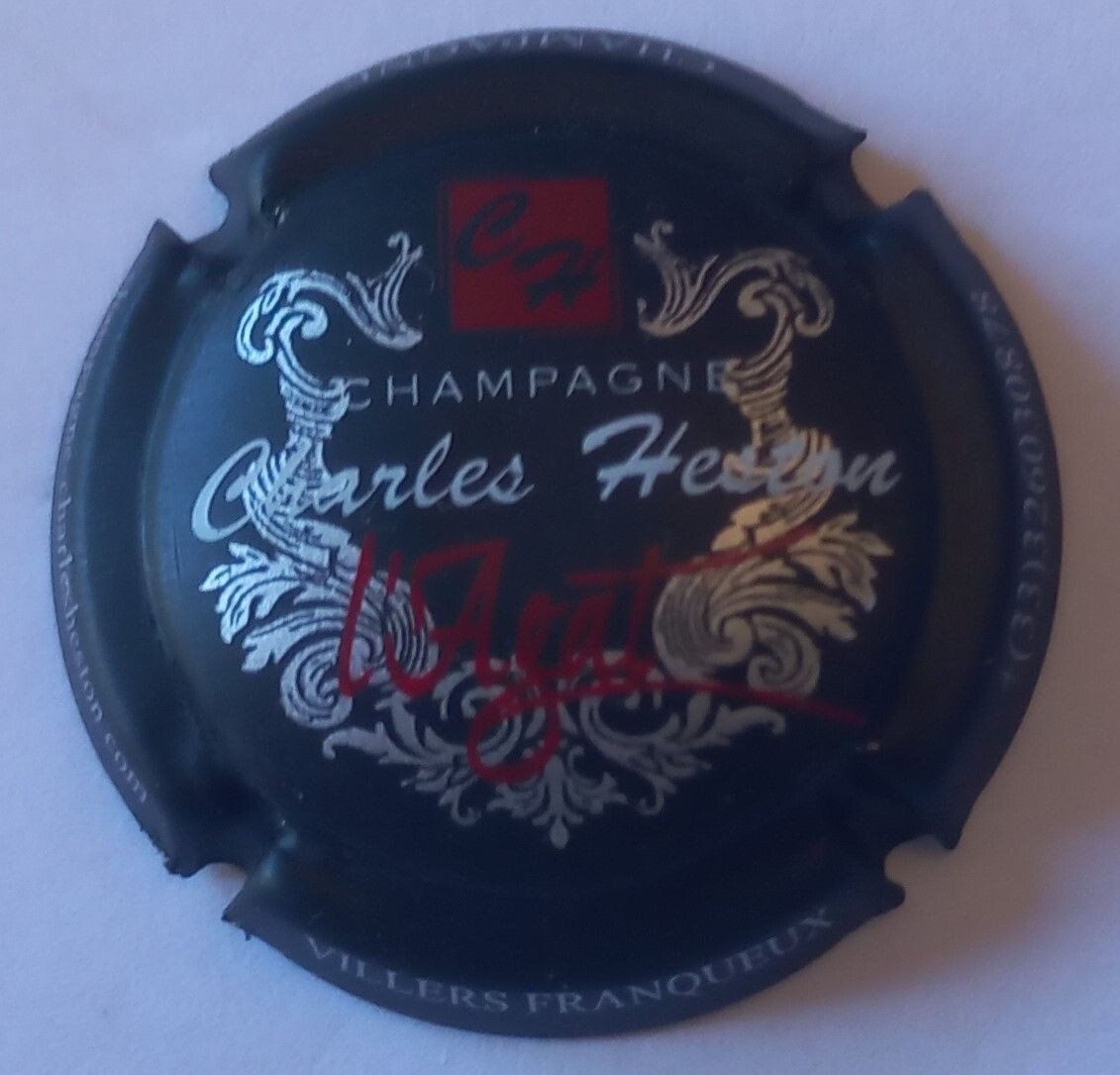 BELLE CAPSULE CHAMPAGNE SIX COTEAUX CHARLES HESTON AGAT MAT REF N° 34a NEWS