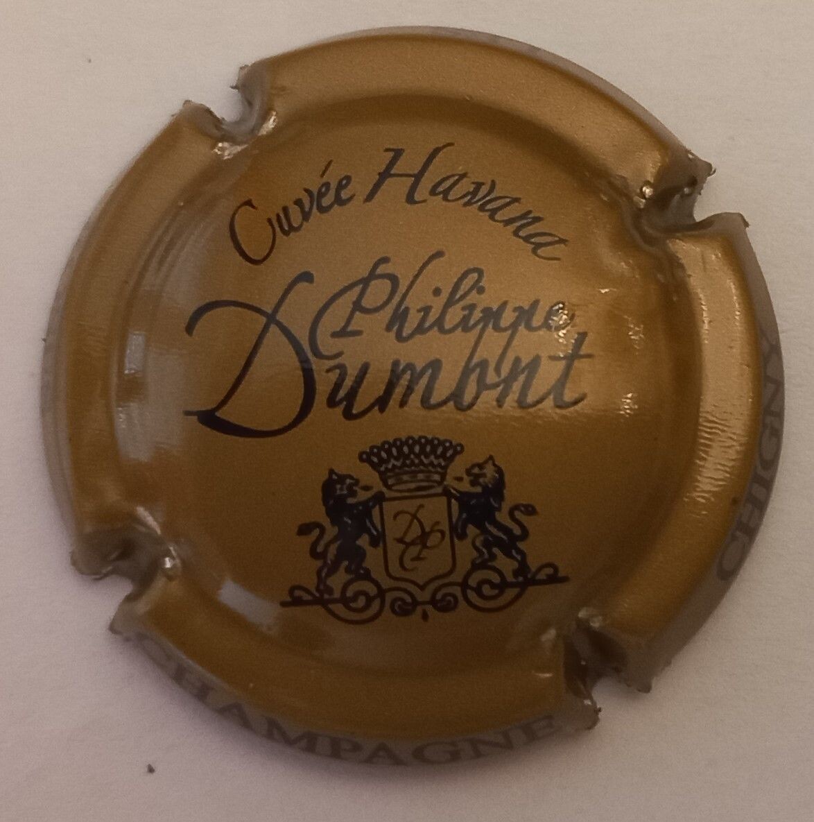 BELLE CAPSULE CHAMPAGNE DUMONT PHILIPPE CUVEE HAVANA REF N°6 NEWS