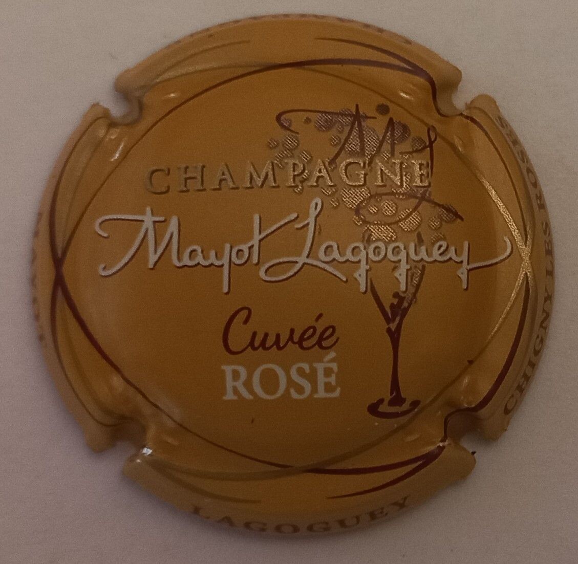 BELLE CAPSULE CHAMPAGNE MAYOT LAGOGUEY CUVEE ROSE REF N°1d NEWS