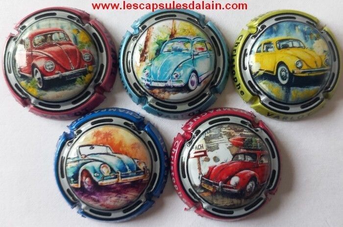 5 BELLES CAPSULES CHAMPAGNE VARLOT LES COCCINELLES  2023 REF N°5 a 5d NEWS