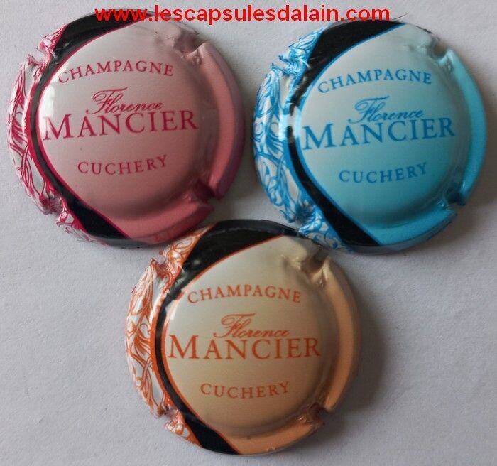 3 BELLES CAPSULES CHAMPAGNE MANCIER FLORENCE 2023 REF N°3c a 3e NEWS