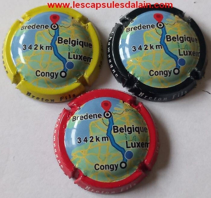 3 BELLES CAPSULES CHAMPAGNE BRETON FILS BREDENE 360EX/ 2023 NEWS