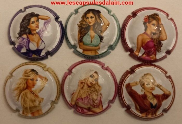 6 BELLES CAPSULES CHAMPAGNE A.LONCLE FEMMES 2023 REF N°36 a 36e  NEWS