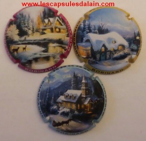 3 BELLES CAPSULES CHAMPAGNE ROBINARD MARSAULT NOEL MAT 2023 REF N°30 a 30c NEWS