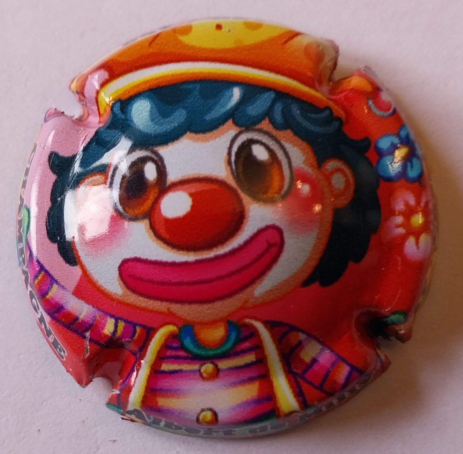 BELLE CAPSULE CHAMPAGNE ALBERT DE MILLY CLOWN 360EX REF N°63d NEWS