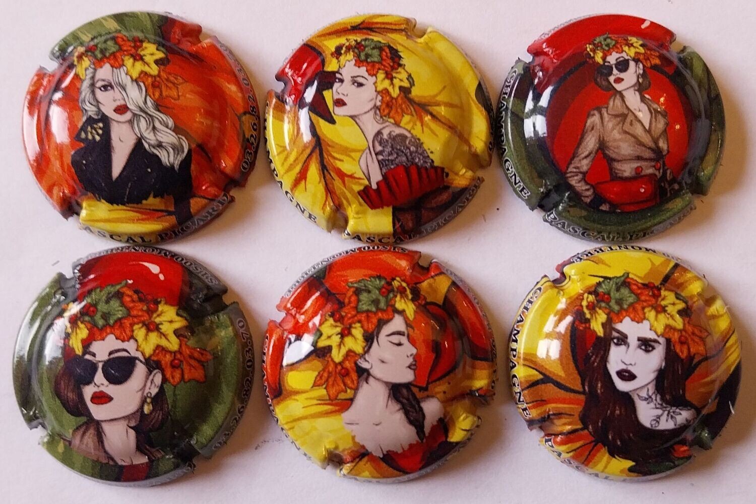 6 BELLES CAPSULES CHAMPAGNE MPICARD PASCAL FEMMES 2024 REF N°5 a 5e NEWS