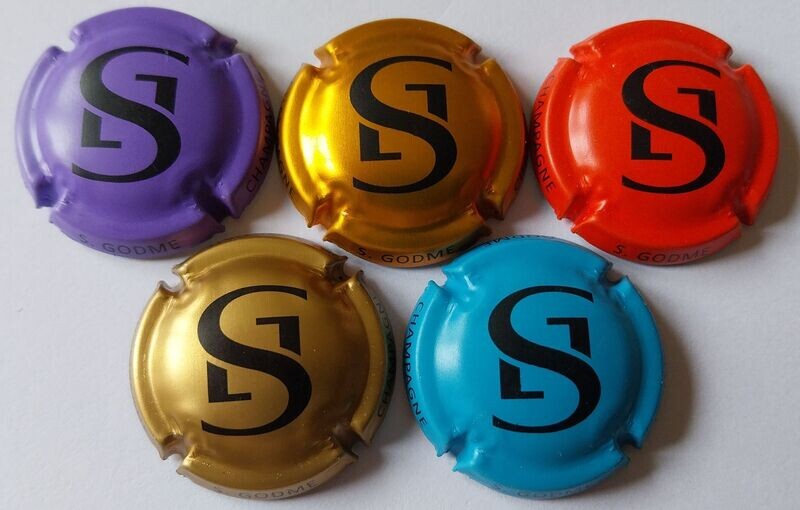 5 BELLES CAPSULES CHAMPAGNE GODME SABINE NOUVELLE COULEUR NEWS