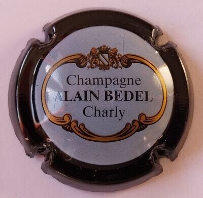 BELLE CAPSULE CHAMPAGNE BEDEL ALAIN NOIR ET BLANC CASSE REF N°1 NEWS