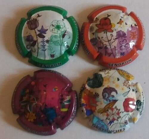 4 BELLES CAPSULES CHAMPAGNE SENDRON DESTOUCHES REF N°25 a 25c NEWS
