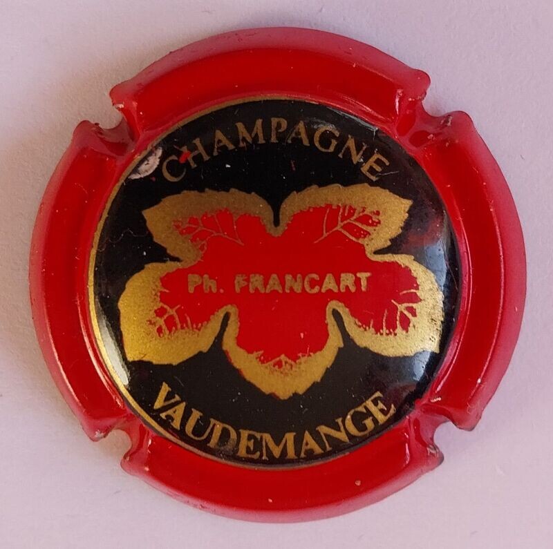 BELLE CAPSULE CHAMPAGNE FRANCART PHILIPPE ROUGE ET OR RÉF N°1 NEWS