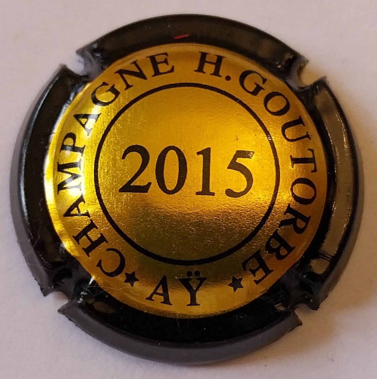 BELLE CAPSULE CHAMPAGNE H.GOUTORBE MILESSIME 2015 REF N°26e NEWS