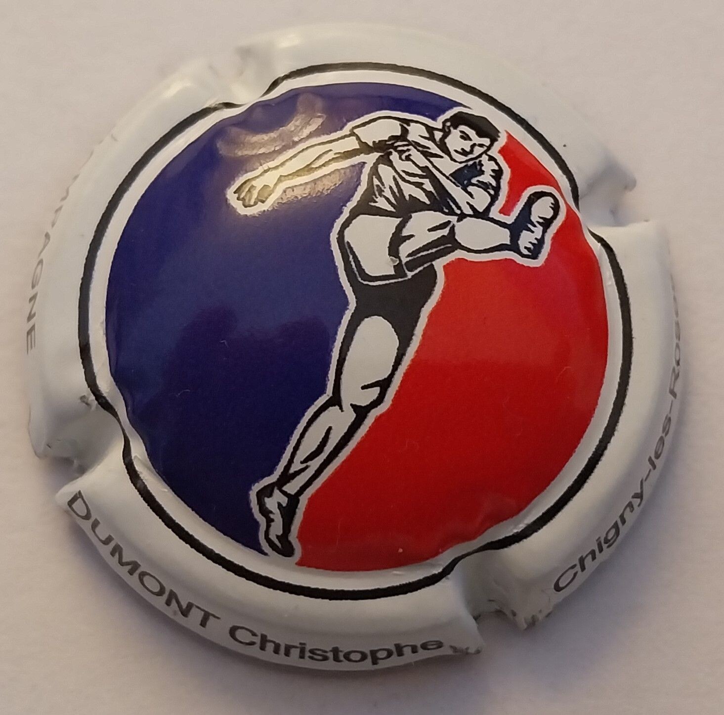 BELLE CAPSULE CHAMPAGNE DUMONT CHRISTOPHE RUGBY 600EX REF N°A1d NEWS