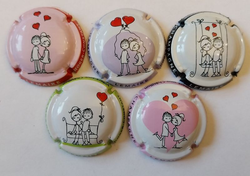 5 BELLES CAPSULES CHAMPAGNE LEMAIRE ROGER CONSTANT ST VALENTIN 2024 NEWS