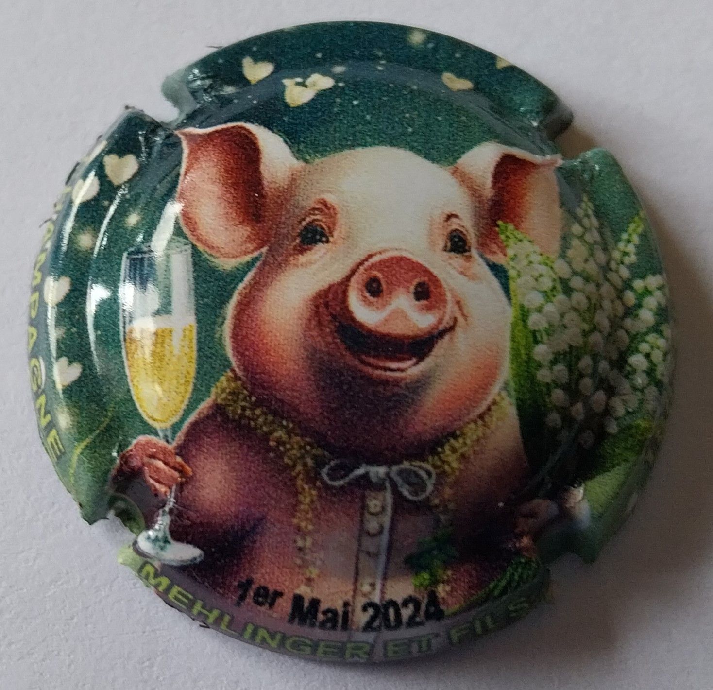 BELLE CAPSULE CHAMPAGNE MEHLINGER ET FILS 1ER MAI 2024 600EX REF N°33a NEWS