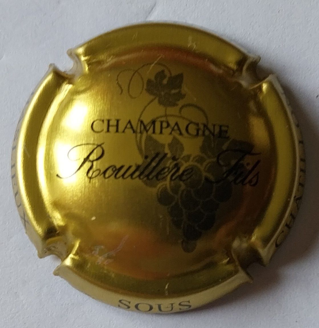 BELLE CAPSULE CHAMPAGNE ROUILLERE FILS REF N°1a NEWS