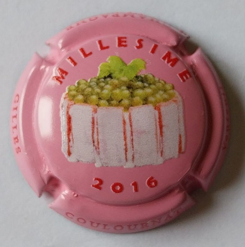 BELLE CAPSULE CHAMPAGNE COULOURNAT SERGE MILLESIME 2016 REF N°65b NEWS