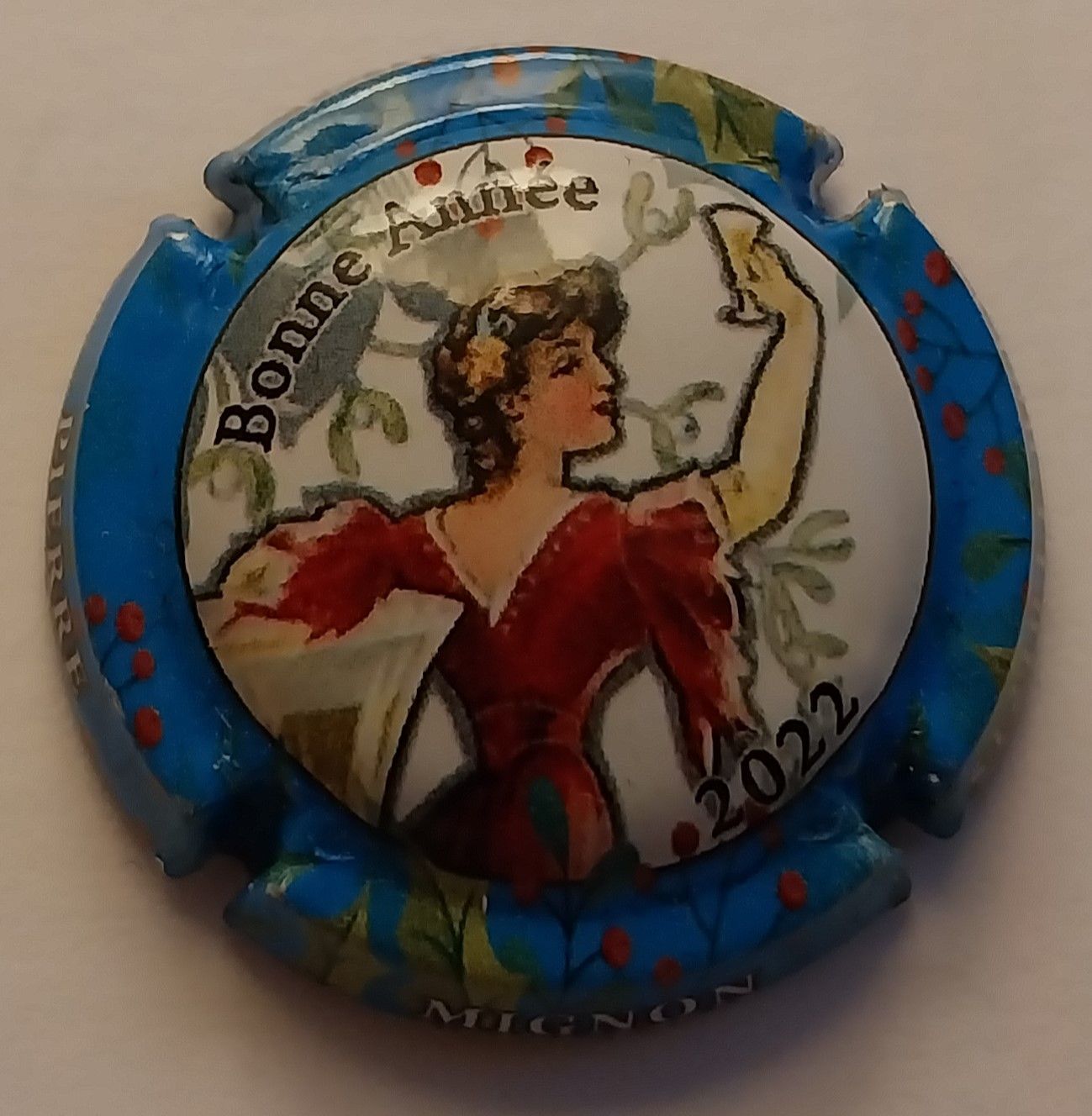 BELLE CAPSULE CHAMPAGNE PIERRE MIGNON BONNE ANNEE 2022 REF N°207a NEWS