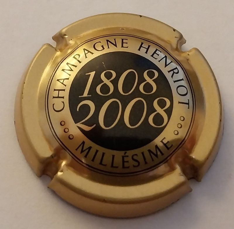 BELLE CAPSULE CHAMPAGNE HENRIOT MILLESIME 2008 REF N° 59 NEWS BELLE CAPSULE CHAMPAGNE HENRIOT MILLESIME 2008 REF N° 59 NEWS