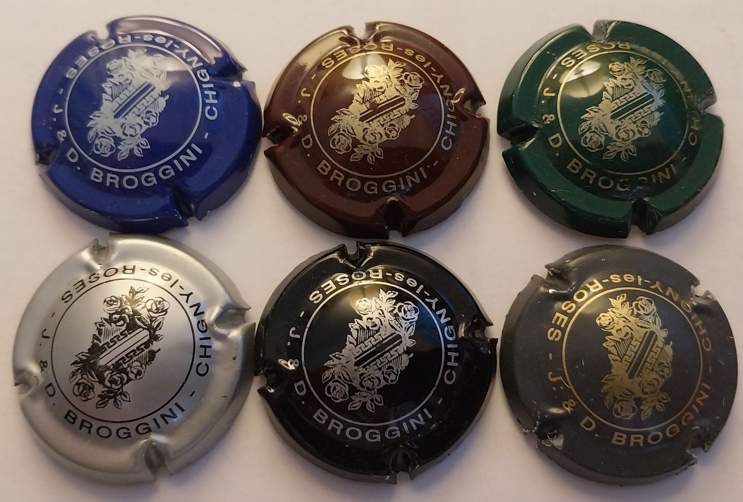6 CAPSULES CHAMPAGNE BROGGINI J et D NEWS