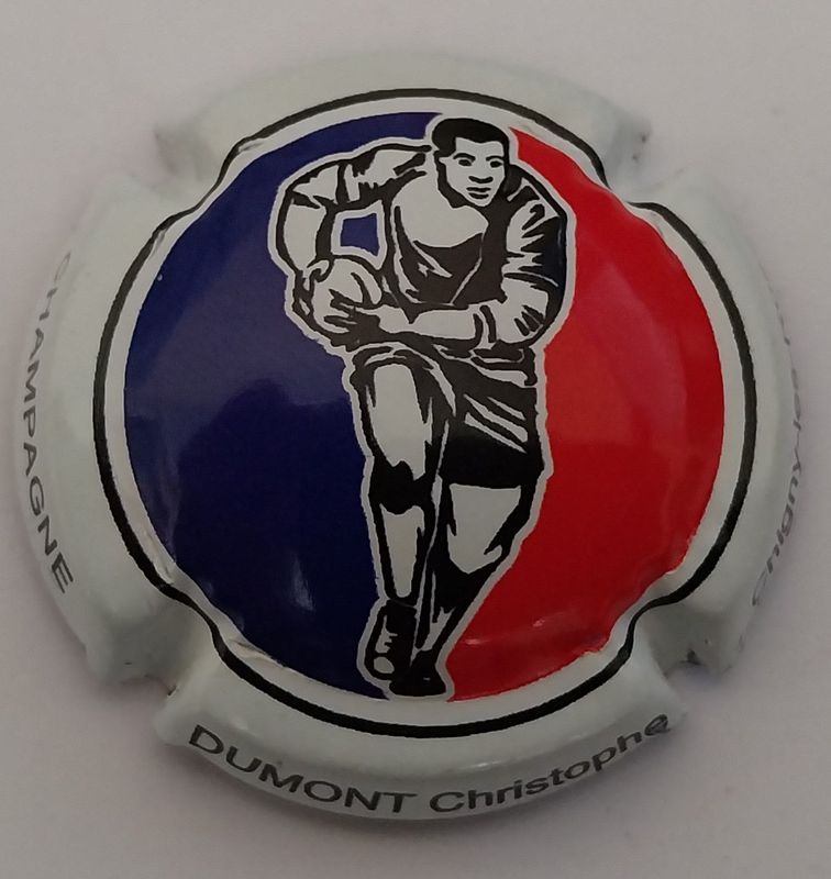BELLE CAPSULE CHAMPAGNE DUMONT CHRISTOPHE RUGBY 600EX REF N°A1b NEWS