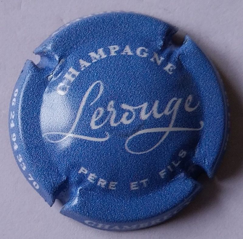 BELLE CAPSULE CHAMPAGNE LEROUGE PERE & FILS RÉF N°8f NEWS